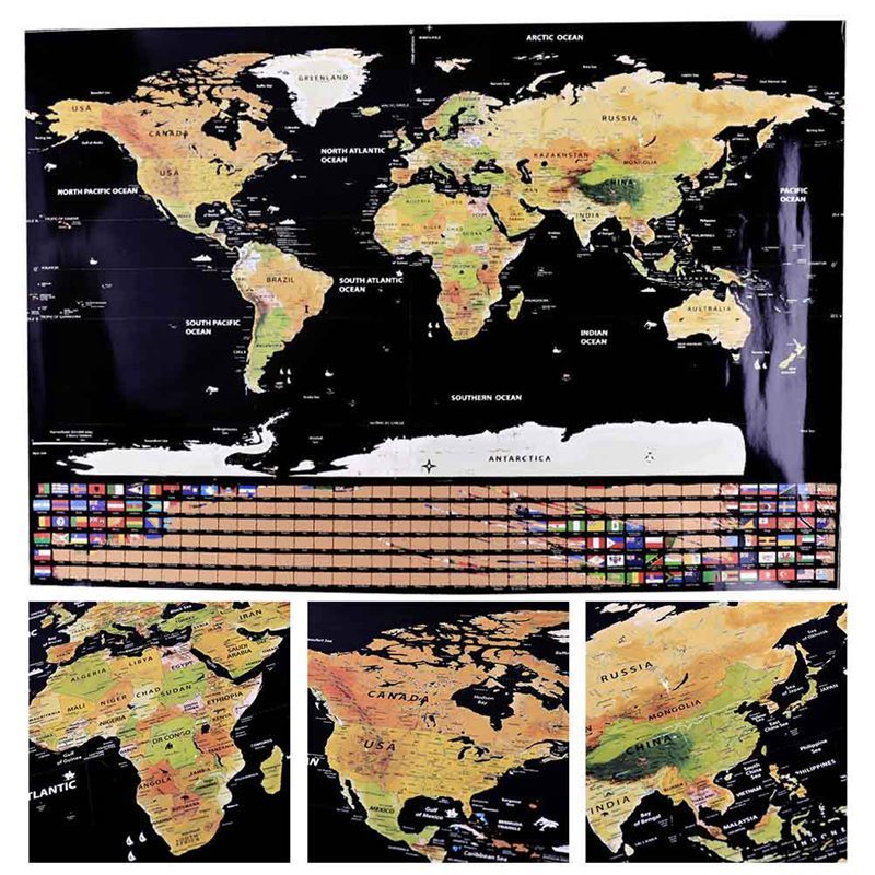 Scratch off Map of the World